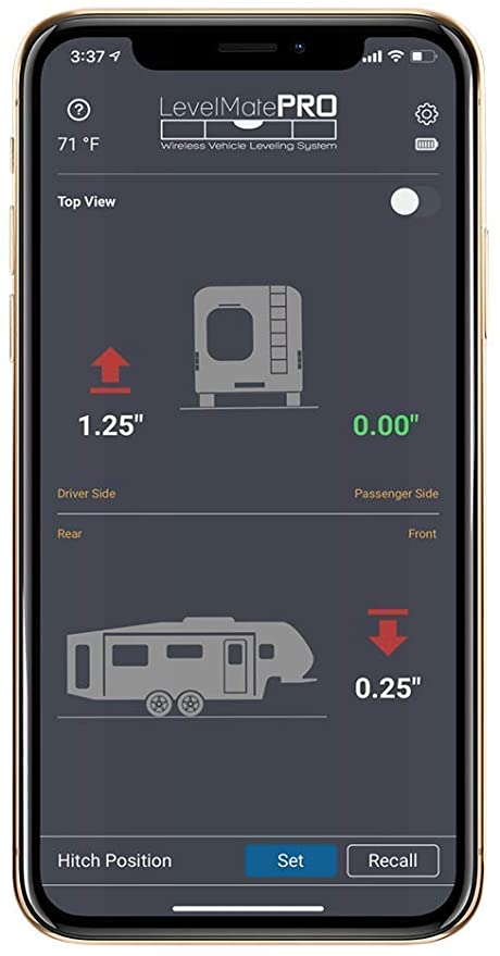 Image of Levelmatepro app on smartphone